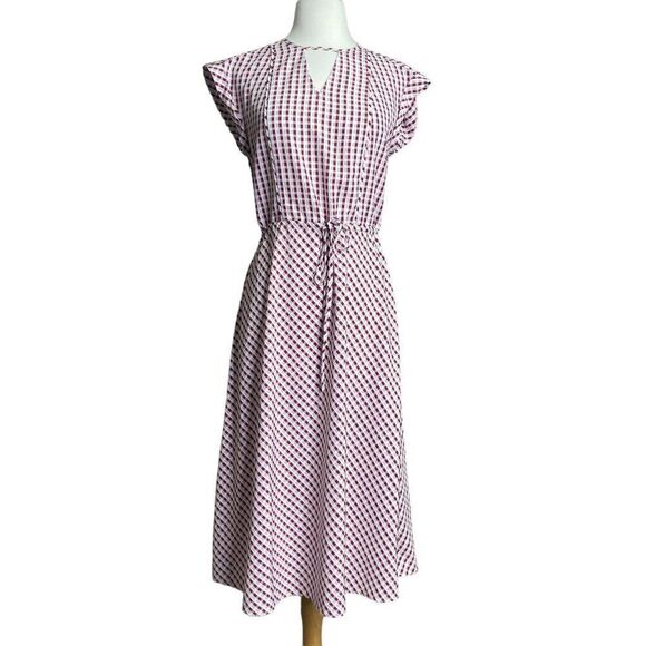 Draper James XS Gingham Keyhole Dress - Picture 1 of 8